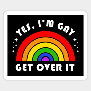 Get Over It, Gay Rainbow Sticker